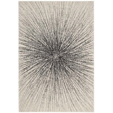 Safavieh 11 ft. x 15 ft. Contemporary Evoke Power Loom Area RugBlack & Ivory EVK228K-1115